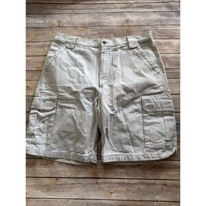 Carhartt Shorts Mens 38 Beige Cargo Pockets Casual Baggy Utility Work B164PUT